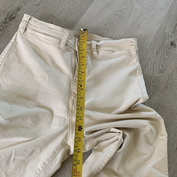 Marine Layer Bridget High Rise Wide Leg Baggy Sz 6 Stretch Jean In Cream - Picture 8 of 12